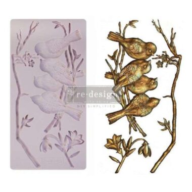 Prima Marketing Re-Design Mould 5"X10"X8mm - Avian Love