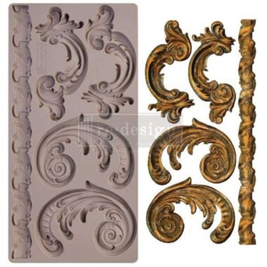 Prima Marketing Re-Design Mould 5"X10"X8mm - Lillian Scrolls