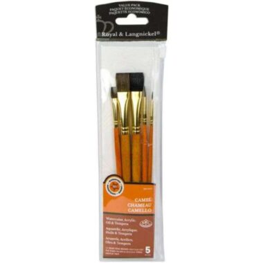 Sable/Camel Value Pack Brush Set- 5pp