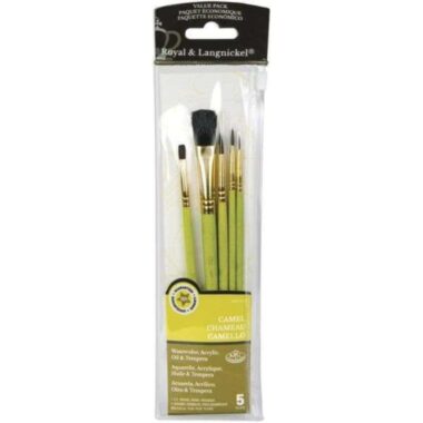 Sable/Camel Value Pack Brush Set - 5/pkg