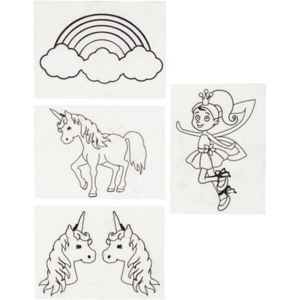 Shrink Plastic Sheets with Motives- Unicorn