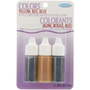 Soap Colors .75oz - Red, Yellow & Blue