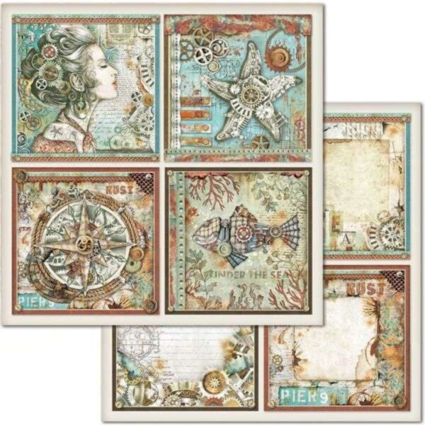 Stamperia Double Sided Paper 12x12"- Sea World Frames