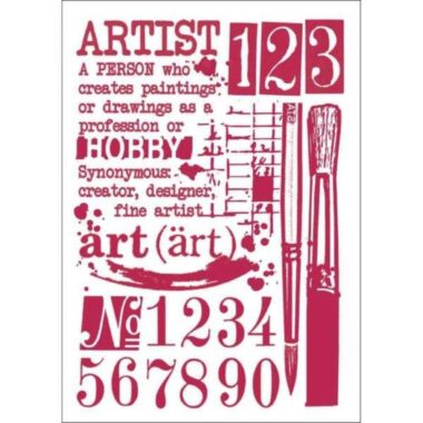 Stamperia Thick Stencil 21x29cm- Artist