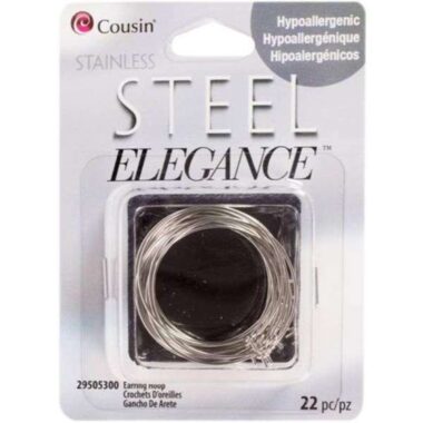 Stainless Steel Elegance Beads & Findings - Earring Hoops