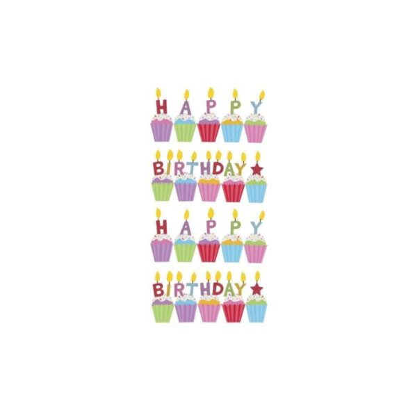 Sticko Stickers- Birthday Cakes Glitter