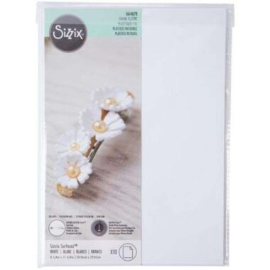 Sizzix Surfacez Shrink Plastic 8.5"X11" 10/Pkg - White
