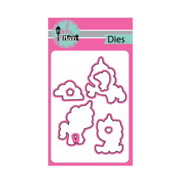 Pink and Main Dies- Magical Unicorns