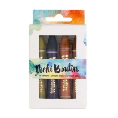 Vicki Boutin Mixed Media Oil Pastel Art Crayons 8/Pkg- NeutralsBasic 3