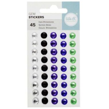 WRMK Gem Stickers 45/Pkg- Dark Assortment