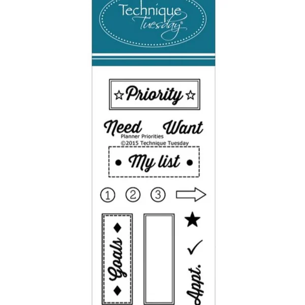 Technique Tuesday Planner Stamp- Priority