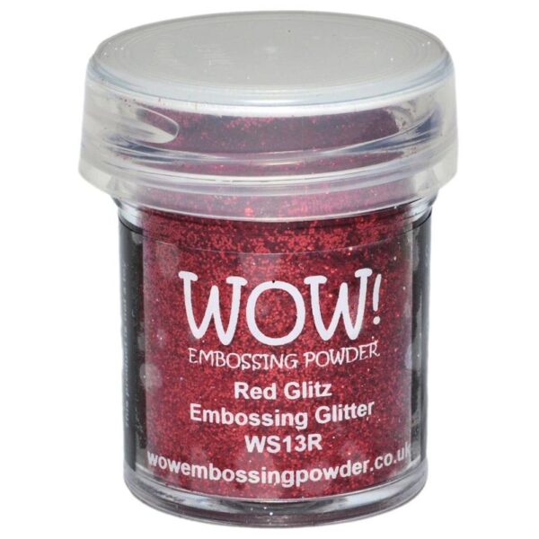 Red Glitter Embossing Powder