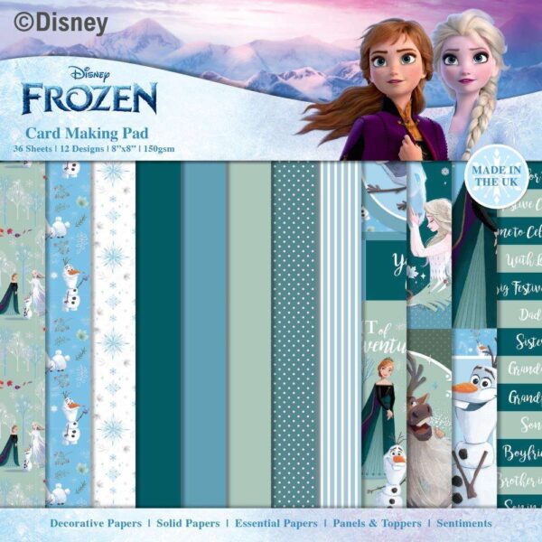 Disney Christmas Card Making Pad 8"X8"-Frozen