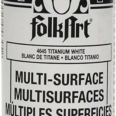 FolkArt Multi-Surface Paint 8oz-Titanium White