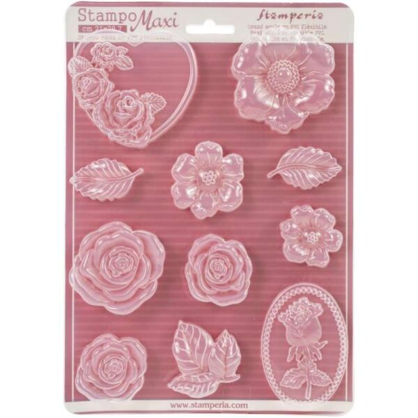 Soft Maxi Mold-A4 Roses