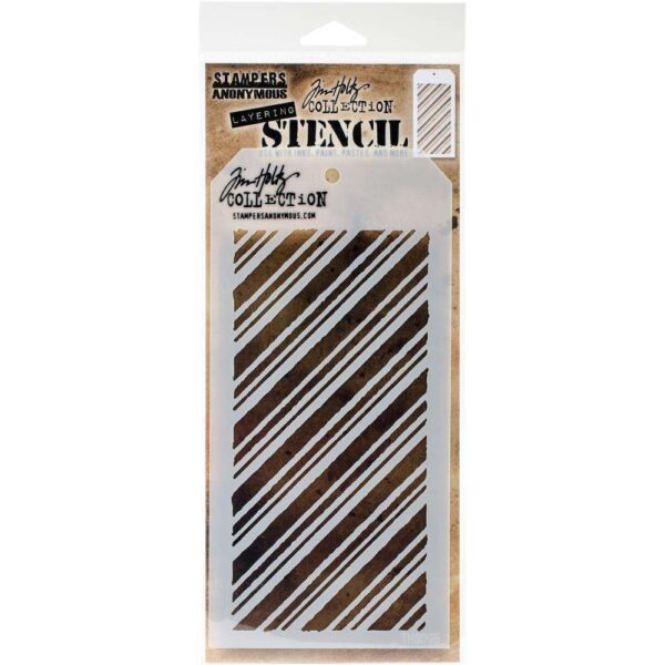 Tim Holtz Layered Stencil 4.125"X8.5"- Peppermint