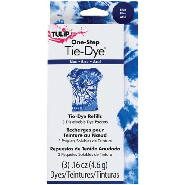 Tulip One-Step Tie-Dye Refill .13oz 3/Pkg - Blue