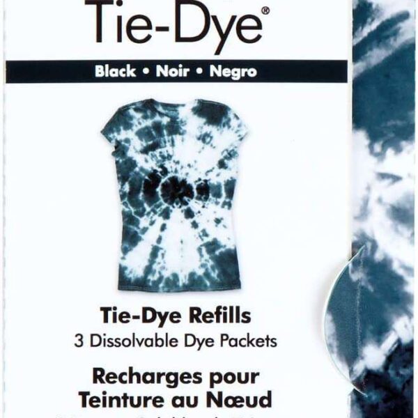 Tulip One-Step Tie-Dye Refill .13oz 3/Pkg - Black