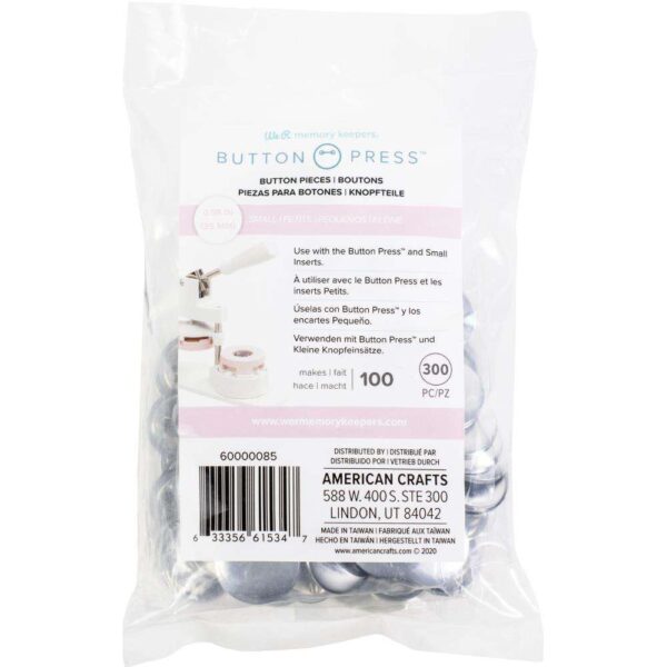 We R Memory Keepers Button Press Bulk Refill Pack 100/Pkg-Small 25mm