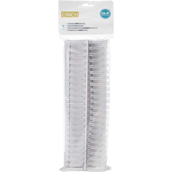 Cinch Wires 1" 2/Pkg-White