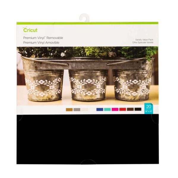 Cricut Premium Vinyl Removable 12x12"-Variety pack 20pp