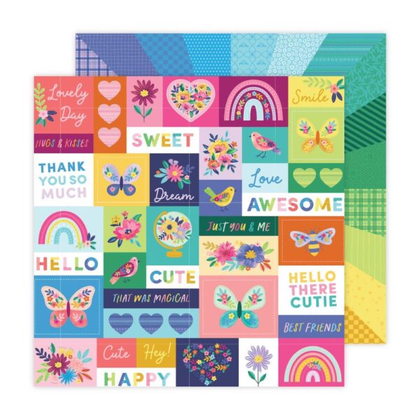 Paige Evans Blooming Wild Double-Sided Cardstock 12"X12" #22