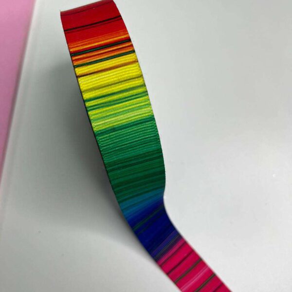 Multi Color Cotton Ribbon 1"