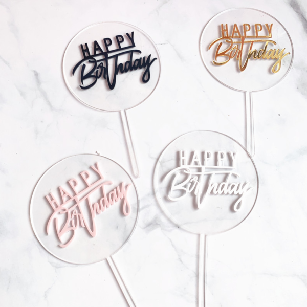 Acrylic Cake Topper