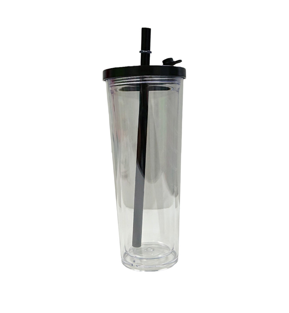 24 oz Double Walled Snow Globe Tumblers - Predrilled