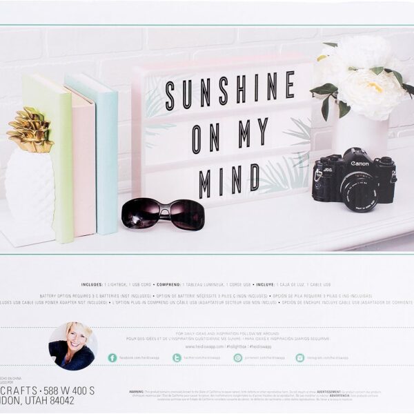 Heidi Swapp Marquee Light Box-Pink