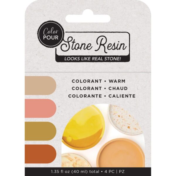 Stone Resin Colorant 4/Pkg-Warm