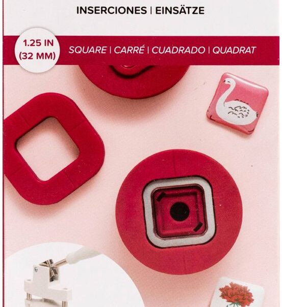 We R Memory Button Press Square Button Insert
