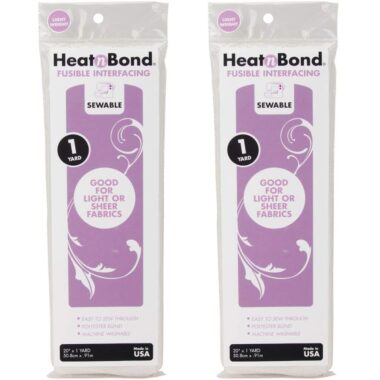 HeatnBond Lightweight Iron-On Fusible Interfacing  1 pack