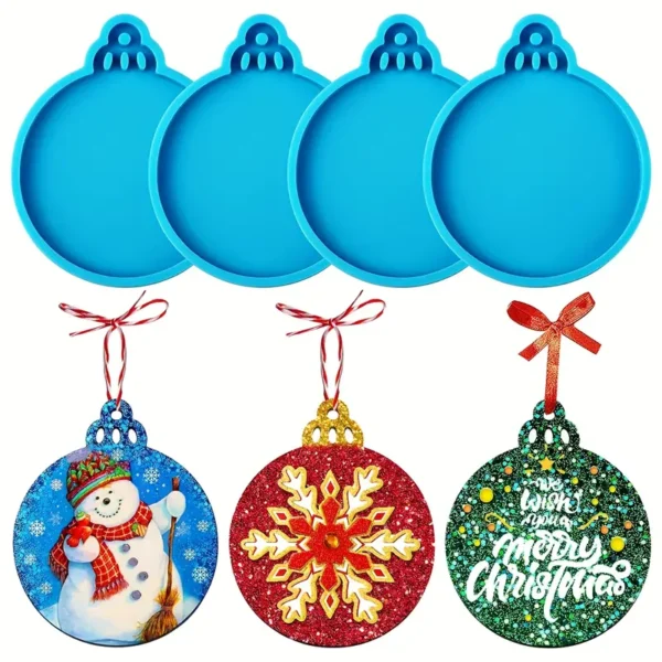 Resin Mould- Christmas Ornament 4pp