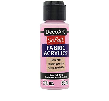 DecoArt SoSoft Fabric Acrylic Paint 2oz - Baby Pink