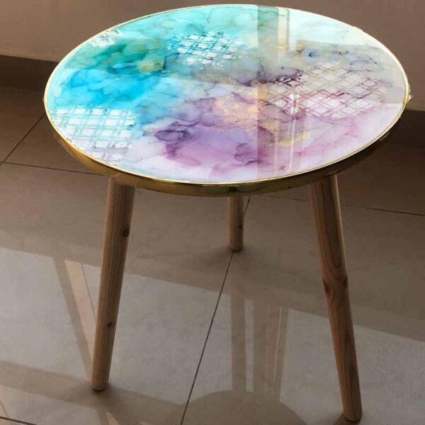 Resin Art Mixedmedia Table workshop