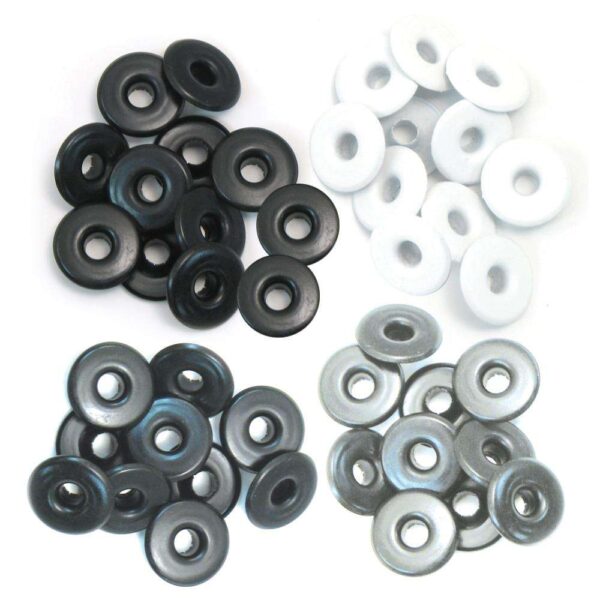 We R Eyelets Wide 40/Pkg-Grey