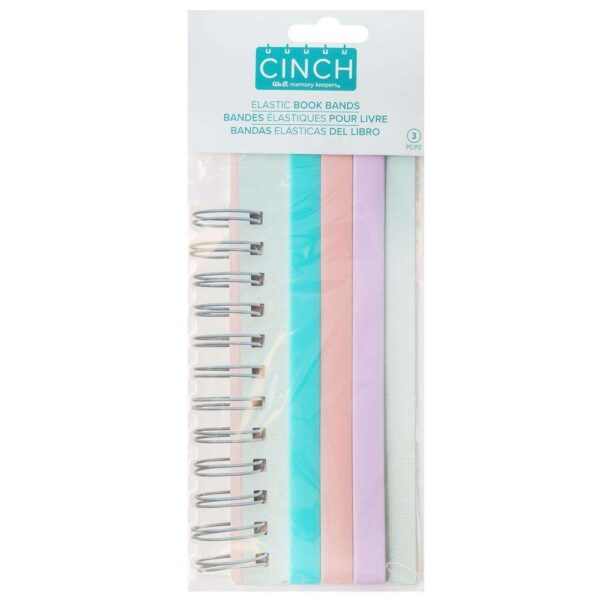 We R Memory Keepers Cinch Elastic Book Bands 3/Pkg
