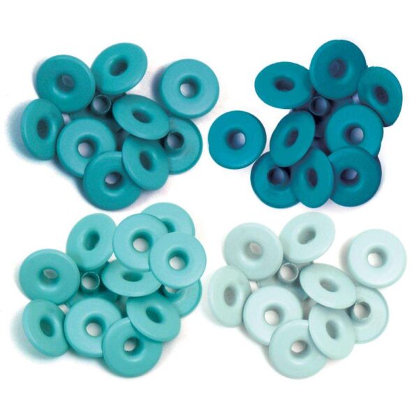 Standard Eyelets- Aluminum Aqua