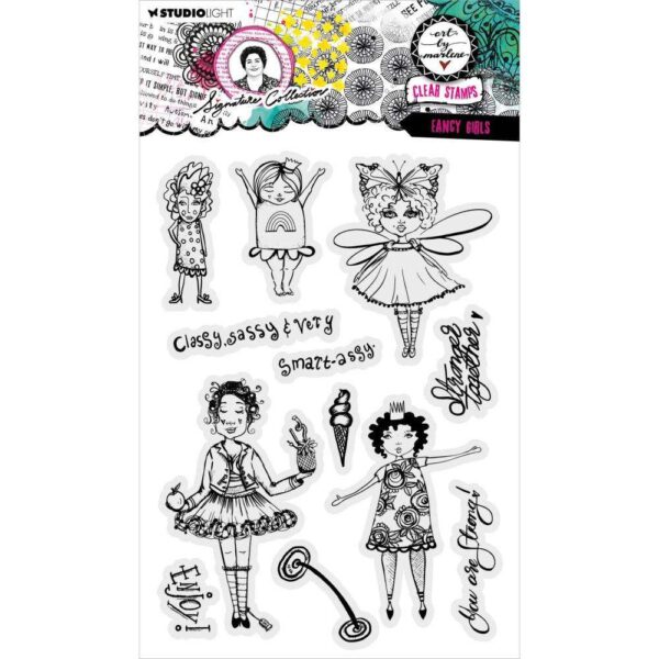 Art By Marlene Signature Collection Clear Stamps- Fancy Girls