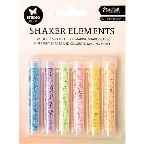 Studio Light Essential Shaker Elements 6/Pkg-Butterfly Elements