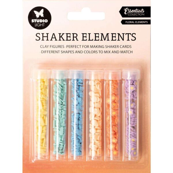 Studio Light Essential Shaker Elements 6/Pkg-Floral Elements