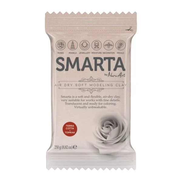 Smarta Air Dry Clay 250gm- Terracotta