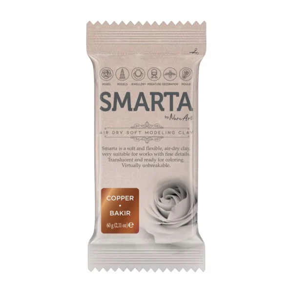 Smarta Air Dry Clay 60gm- Copper