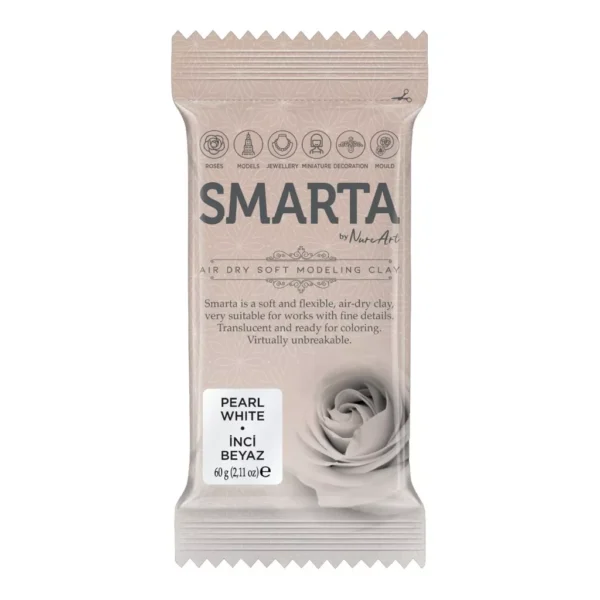 Smarta Air Dry Clay 60gm- Pearl White