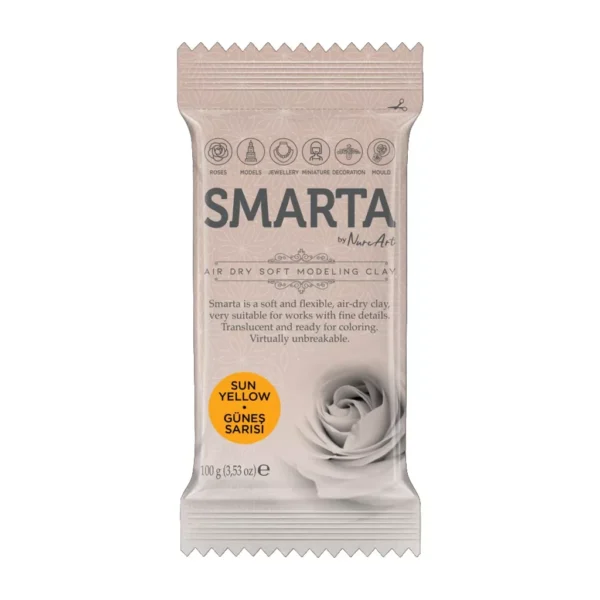 Smarta Air Dry Clay 100g- Sun Yellow