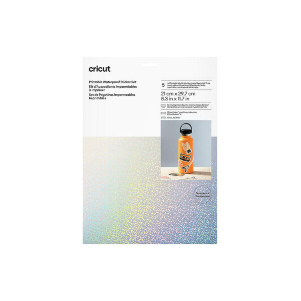 Printable Waterproof Holographic Sticker Set – A4-5pcs