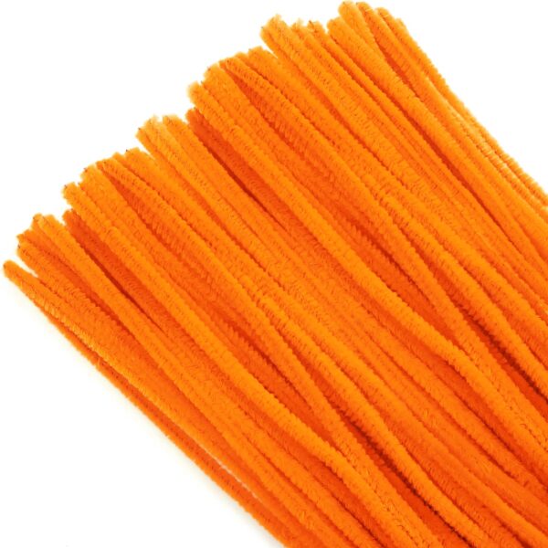 Chenille Stem - Orange Pack of 20