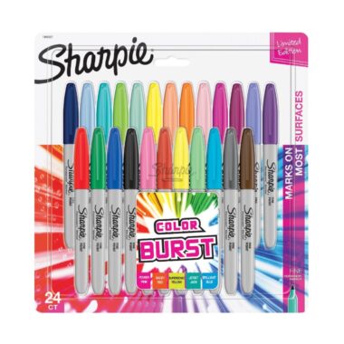 Sharpie Colour Burst Permanent Markers- 24pcs