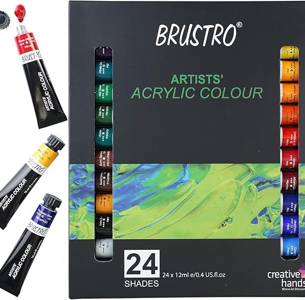 Brustro Artist Acrylic Colours 24 Shades
